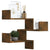 Wall Corner Shelves 2 pcs Smoked Oak 40x40x50 cm Engineered Wood
