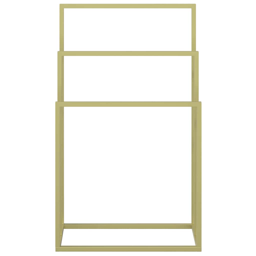 Freestanding Towel Rack Gold 48x24x79 cm Iron