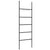 Towel Rack Ladder with 5 Tiers Black 58x175 cm Iron