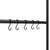Towel Rack Ladder with 5 Tiers Black 58x175 cm Iron