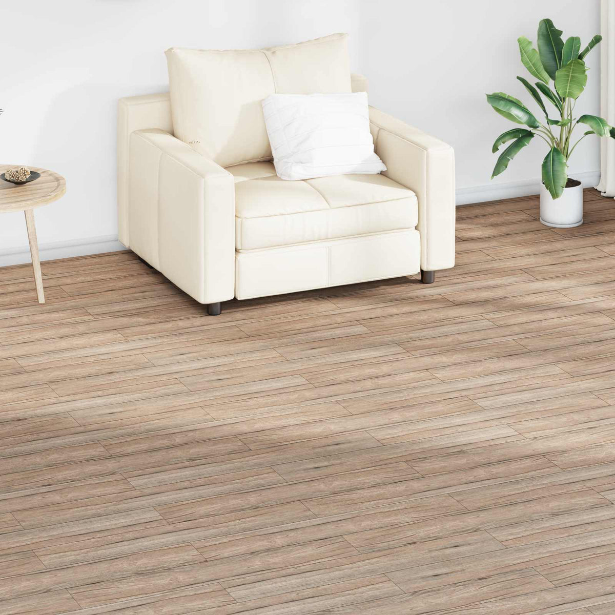 Flooring Planks 18 pcs Oak Brown 2.51 m² PVC