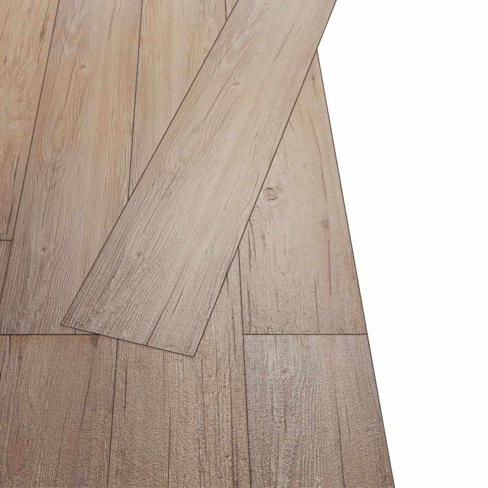 Flooring Planks 18 pcs Oak Brown 2.51 m² PVC