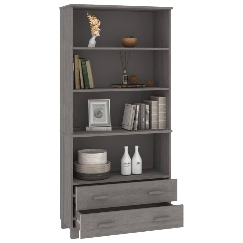 Highboard "HAMAR" Solid Wood Pine Light Grey