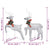 Reindeer & Sleigh Christmas Decoration 140 LEDs Outdoor Silver