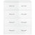 Sideboard with 4 Drawers 60x30.5x71 cm High Gloss White