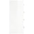 Sideboard with 4 Drawers 60x30.5x71 cm High Gloss White