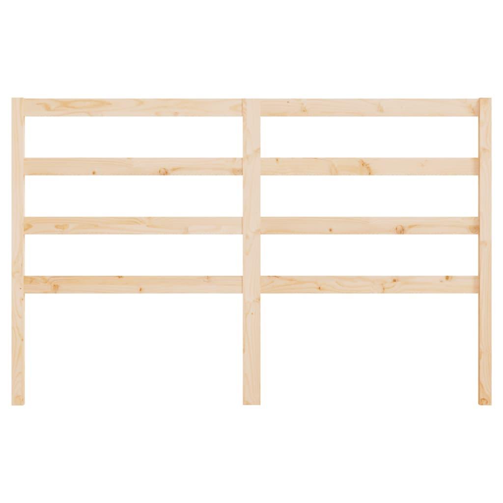 Bed Headboard 141 cm Solid Wood Pine