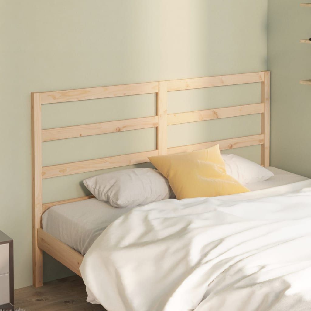 Bed Headboard 156 cm Solid Wood Pine