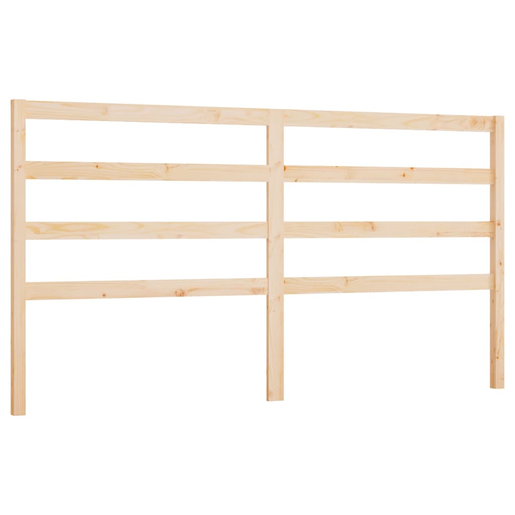 Bed Headboard 186 cm Solid Wood Pine