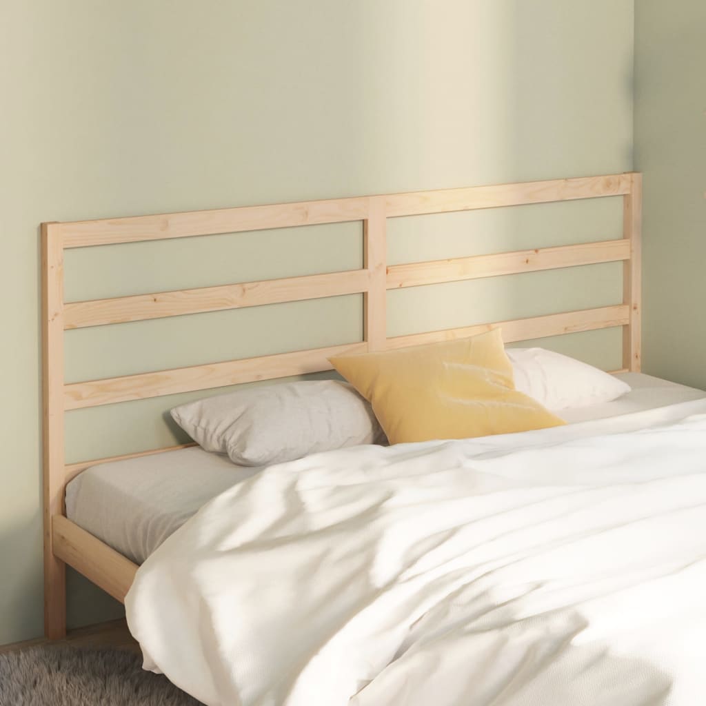 Bed Headboard 186 cm Solid Wood Pine