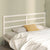 Bed Headboard White 186 cm Solid Wood Pine