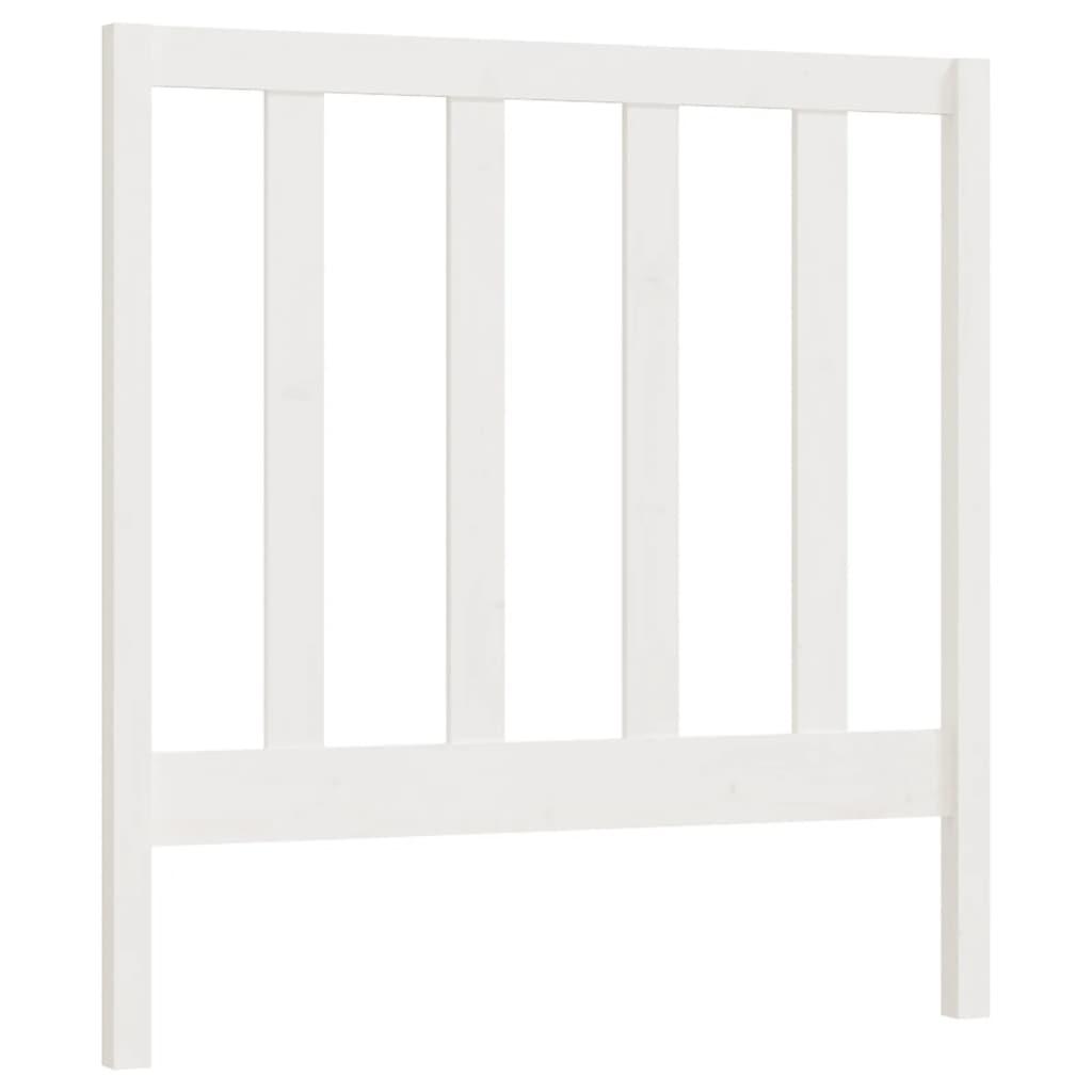 Bed Headboard White 96 cm Solid Wood Pine