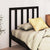 Bed Headboard Black 96 cm Solid Wood Pine