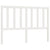 Bed Headboard White 141 cm Solid Wood Pine