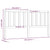 Bed Headboard White 186 cm Solid Wood Pine