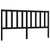 Bed Headboard Black 186 cm Solid Wood Pine