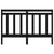 Bed Headboard Black 141 cm Solid Wood Pine