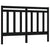 Bed Headboard Black 156 cm Solid Wood Pine