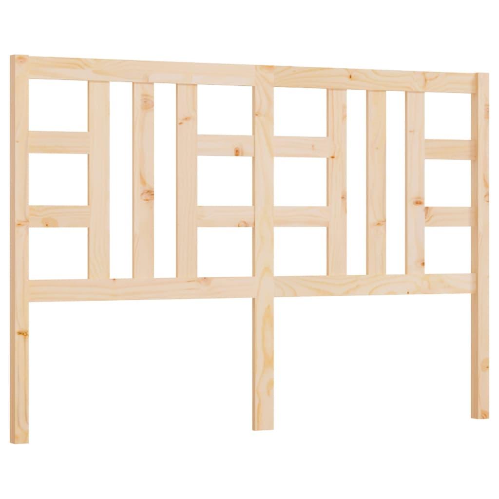 Bed Headboard 141 cm Solid Wood Pine