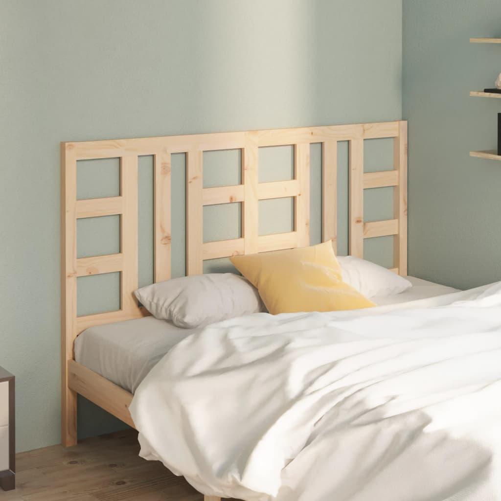 Bed Headboard 141 cm Solid Wood Pine