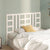 Bed Headboard White 141 cm Solid Wood Pine