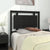 Bed Headboard Black 95.5 cm Solid Wood Pine