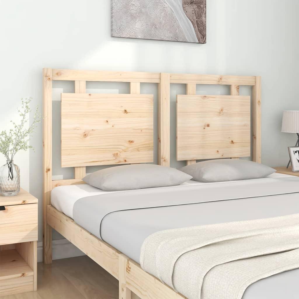 Bed Headboard 140.5 cm Solid Wood Pine