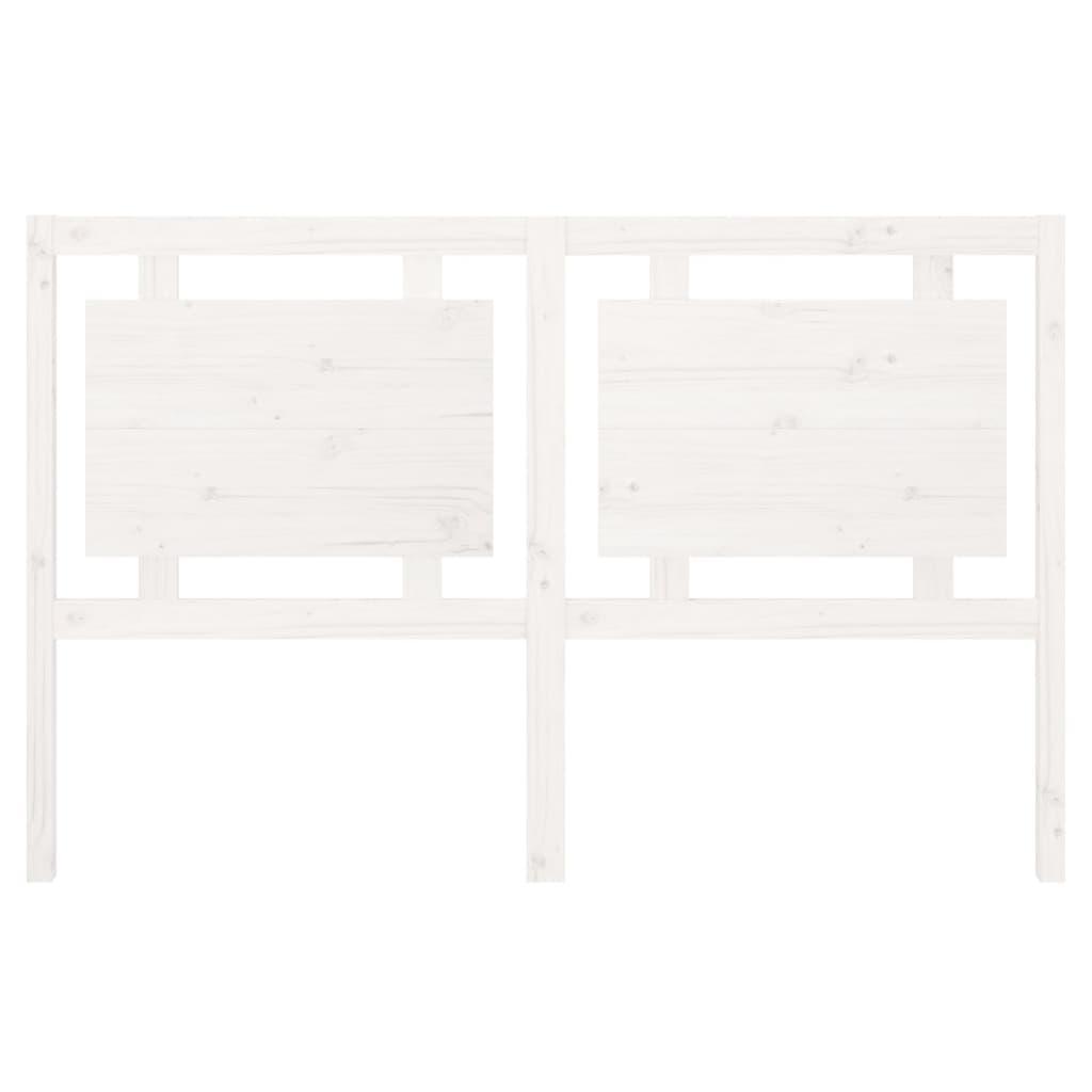 Bed Headboard White 155.5 cm Solid Wood Pine