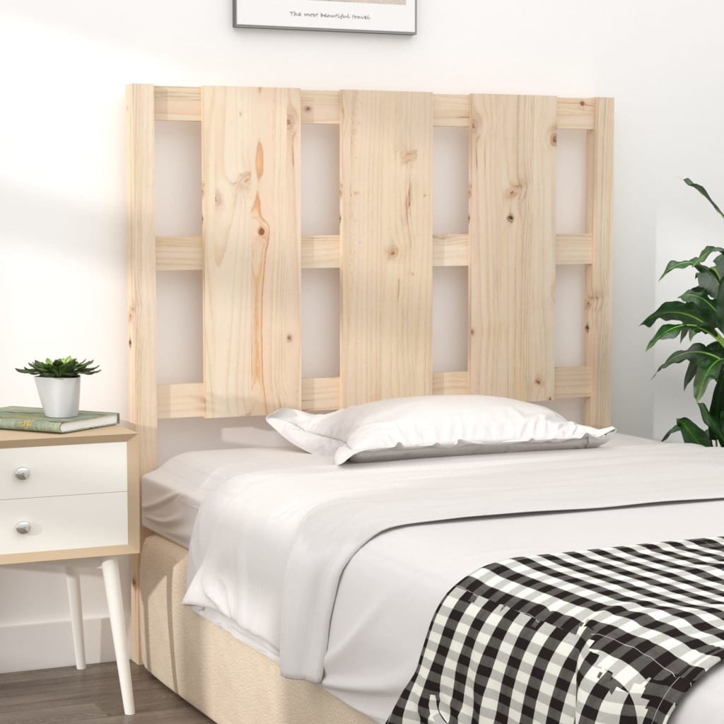 Bed Headboard 95.5 cm Solid Wood Pine