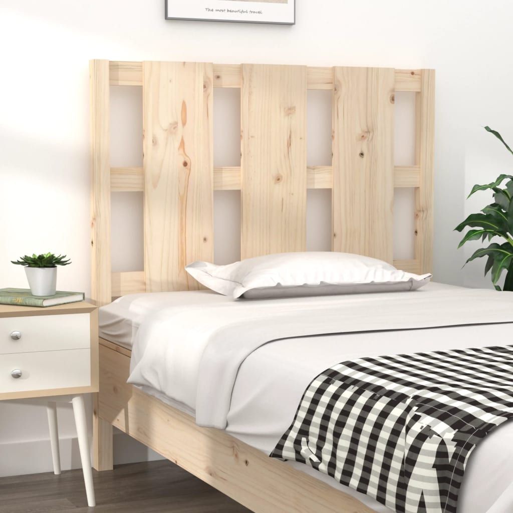 Bed Headboard 95.5 cm Solid Wood Pine