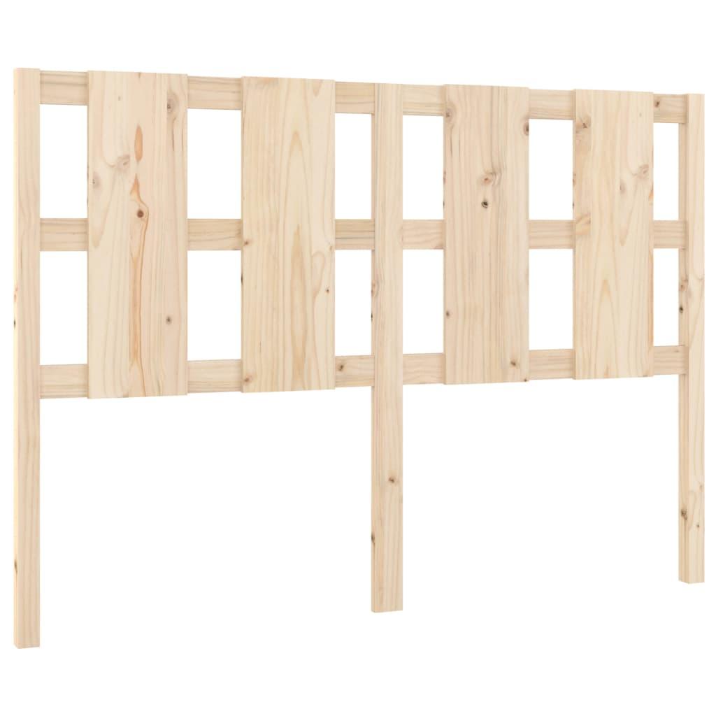 Bed Headboard 140.5 cm Solid Wood Pine