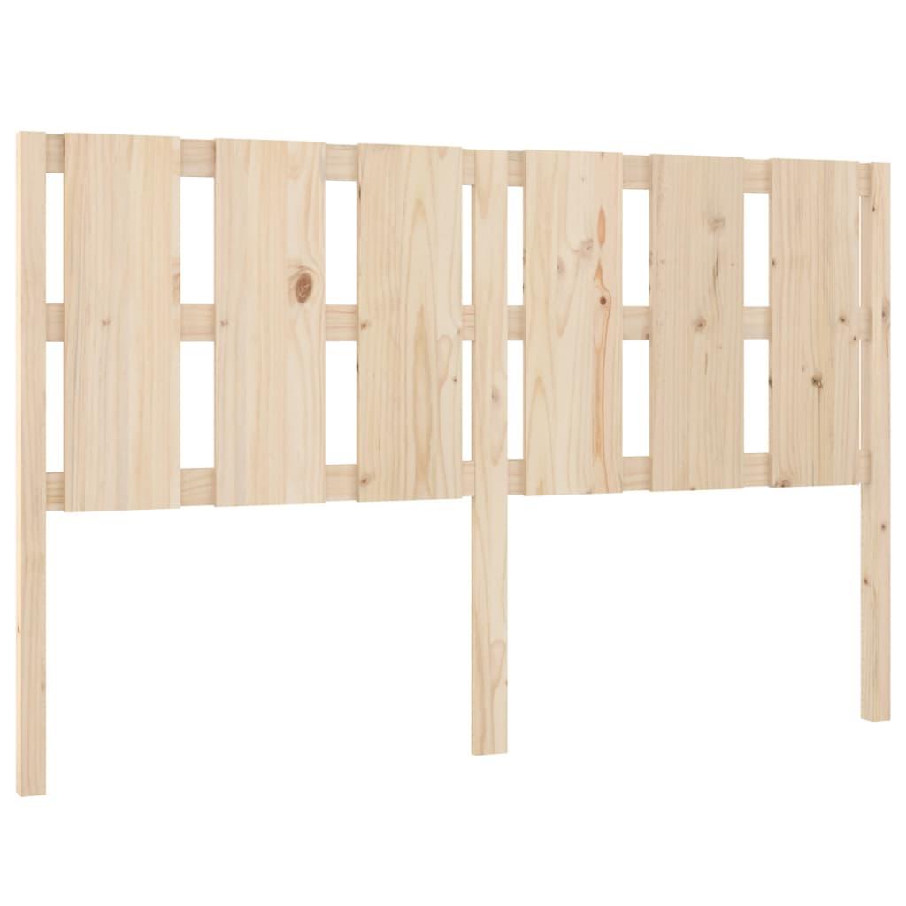 Bed Headboard 155.5 cm Solid Wood Pine