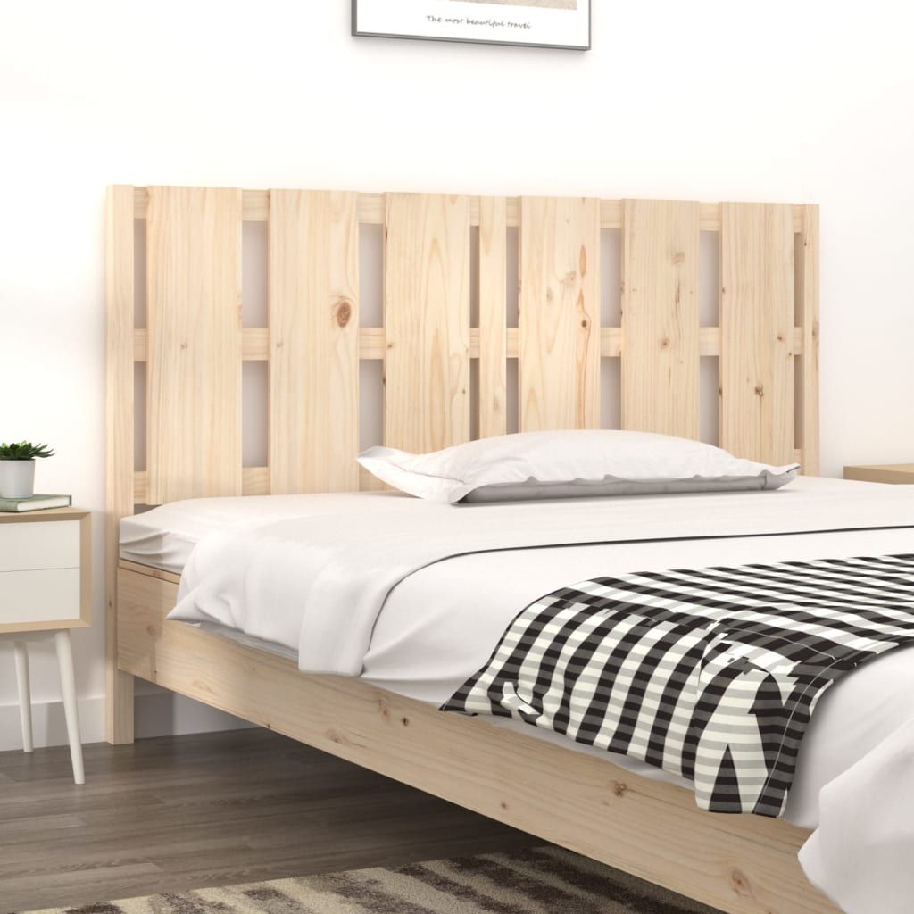 Bed Headboard 155.5 cm Solid Wood Pine