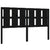 Bed Headboard Black 155.5 cm Solid Wood Pine