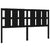 Bed Headboard Black 185.5 cm Solid Wood Pine