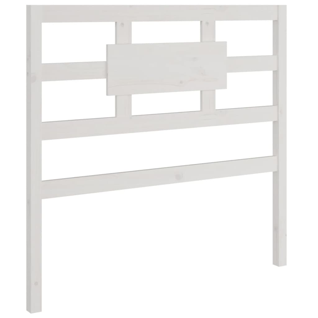 Bed Headboard White 95.5 cm Solid Wood Pine