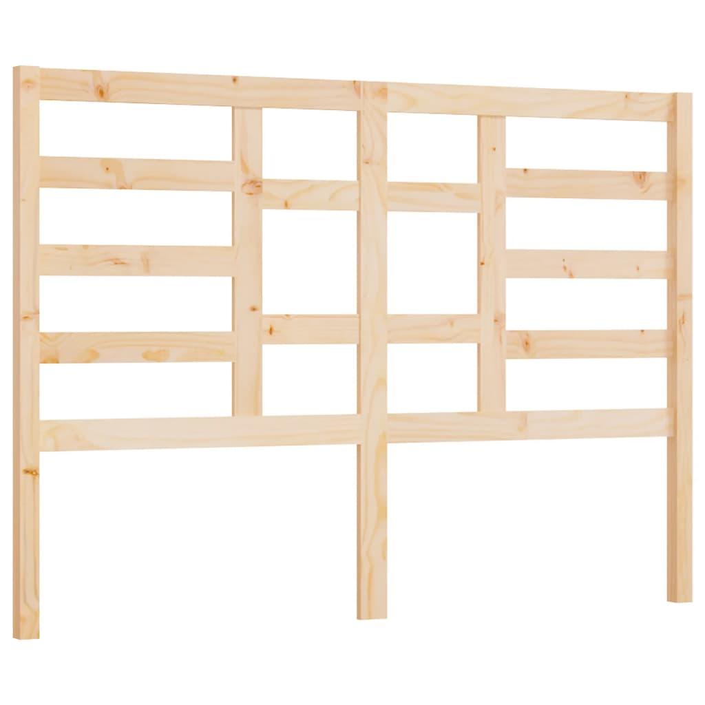 Bed Headboard 141 cm Solid Wood Pine