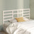 Bed Headboard White 186 cm Solid Wood Pine