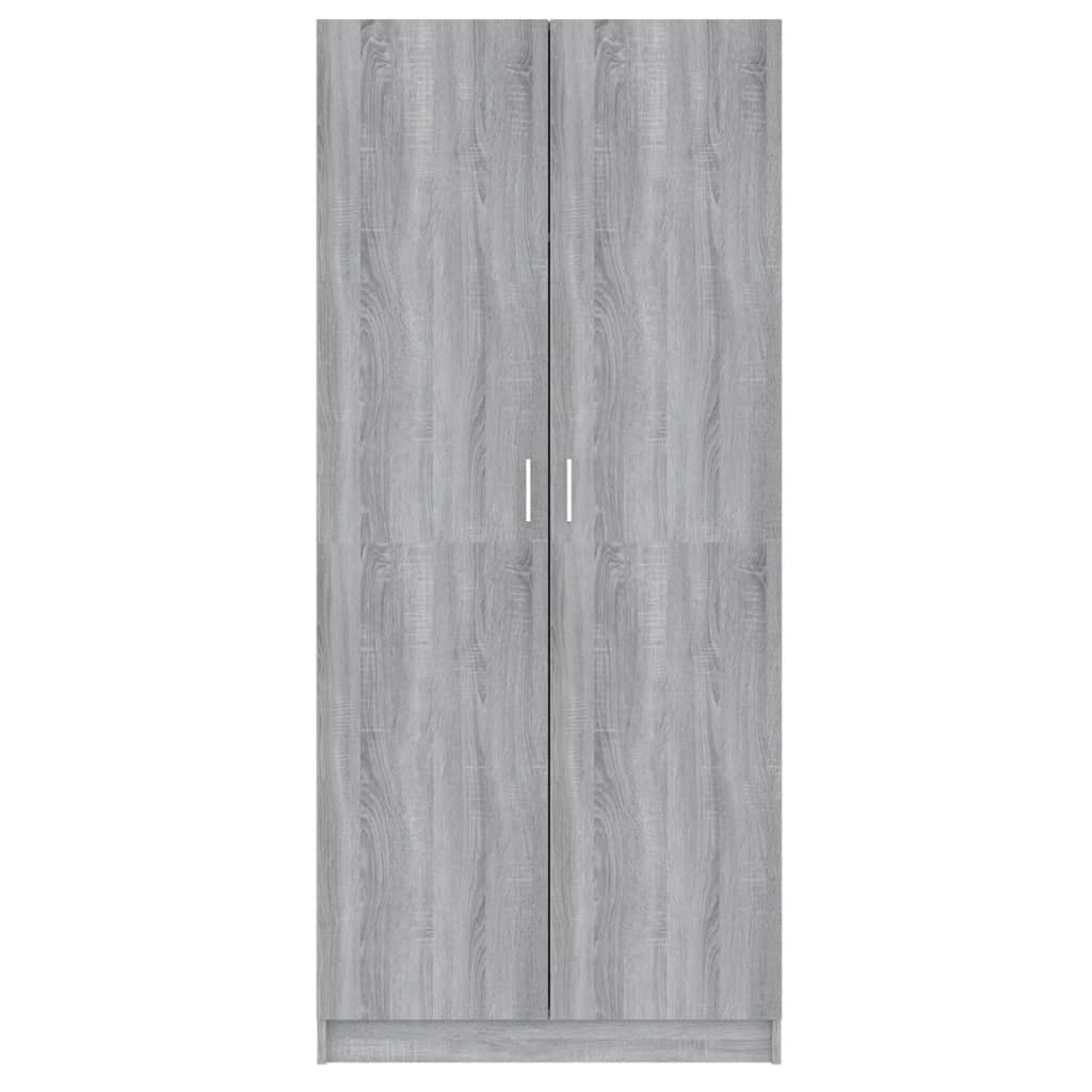 Wardrobe Grey Sonoma 80x52x180 cm Engineered Wood