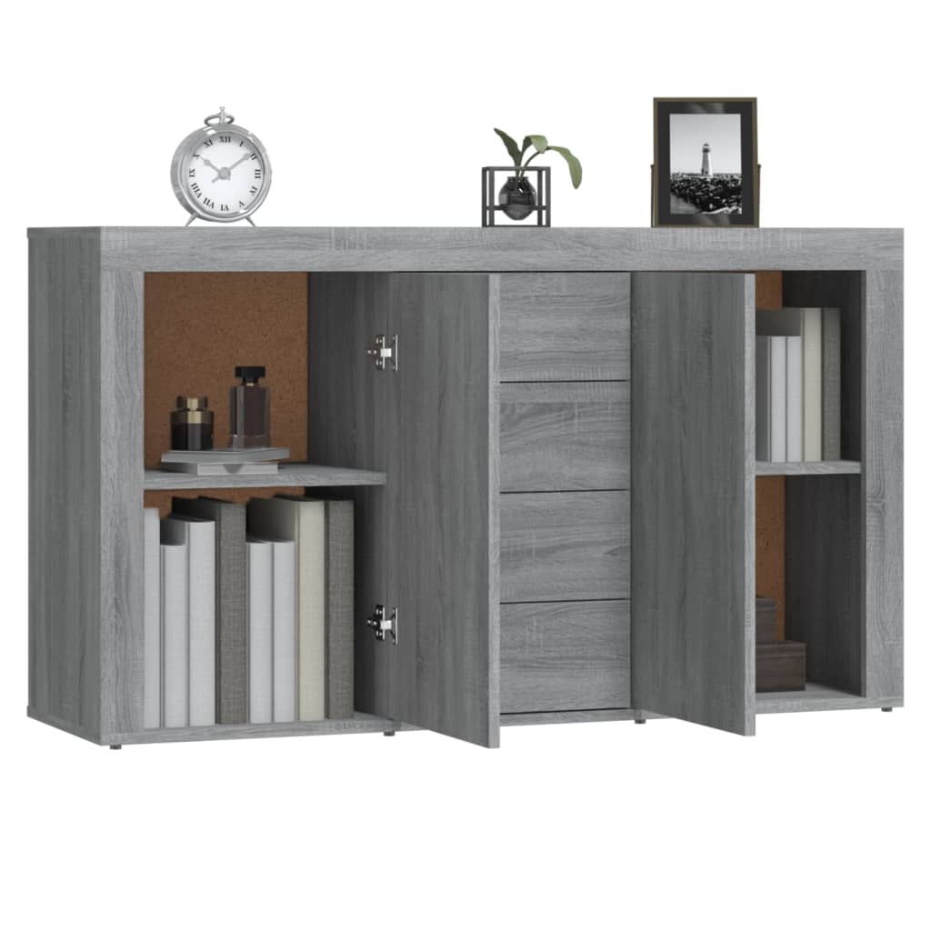 Sideboard Grey Sonoma 120x36x69 cm Engineered Wood