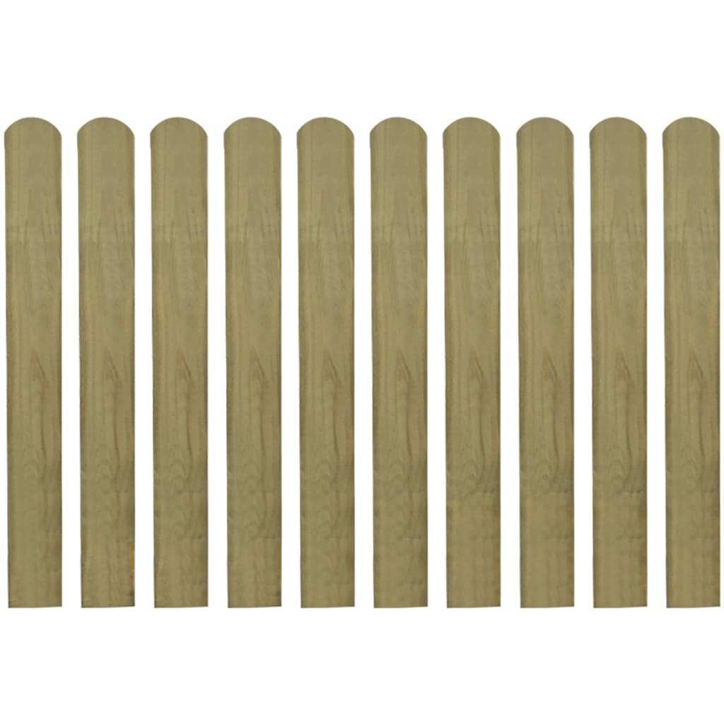 20 pcs Impregnated Fence Slats Wood 80 cm