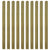 20 pcs Impregnated Fence Slats Wood 140 cm