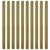 30 pcs Impregnated Fence Slats Wood 140 cm