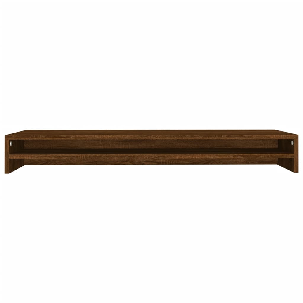 Monitor Stand Brown Oak 100x24x13 cm Engineered Wood