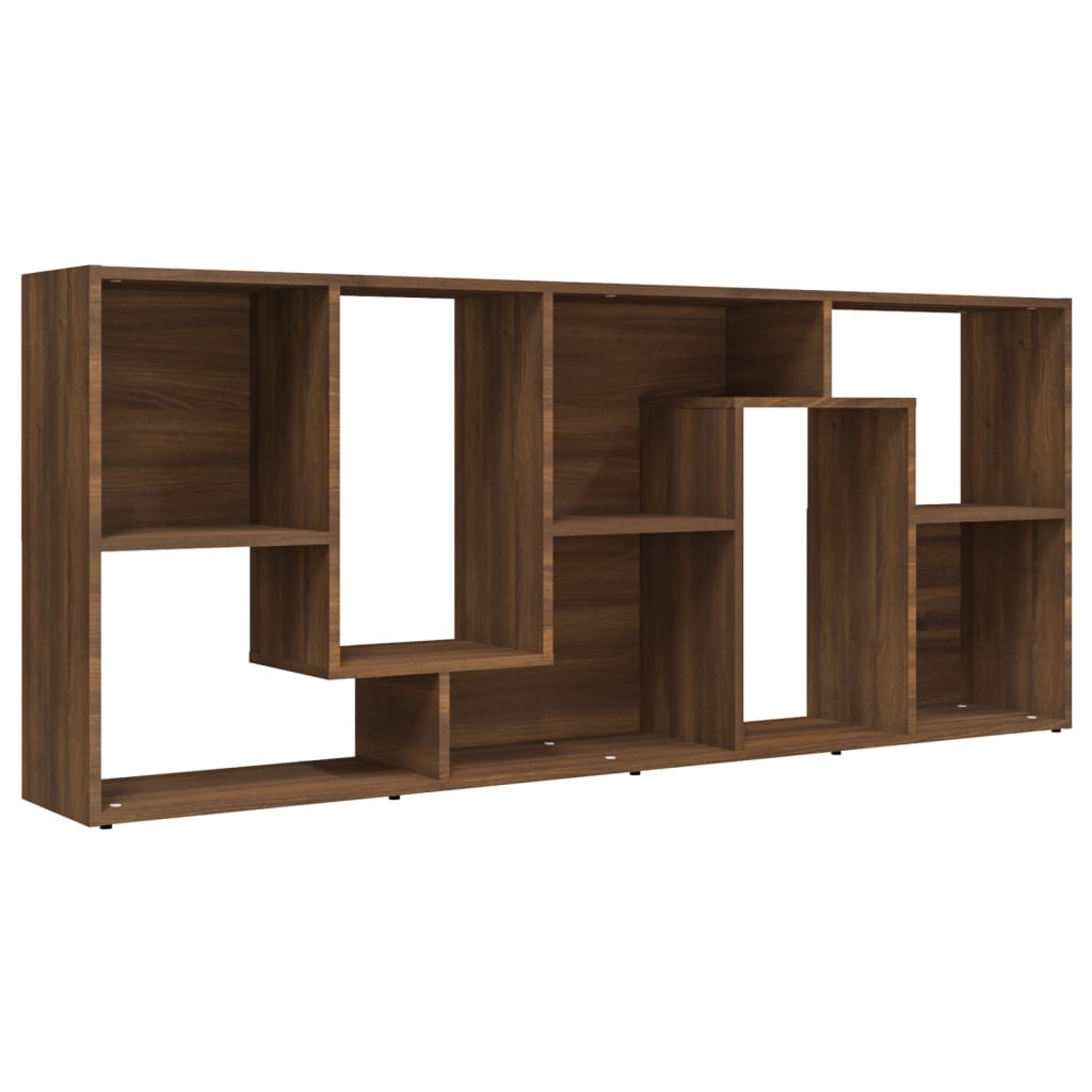 Book Cabinet Brown Oak 67x24x161 cm Engineered Wood