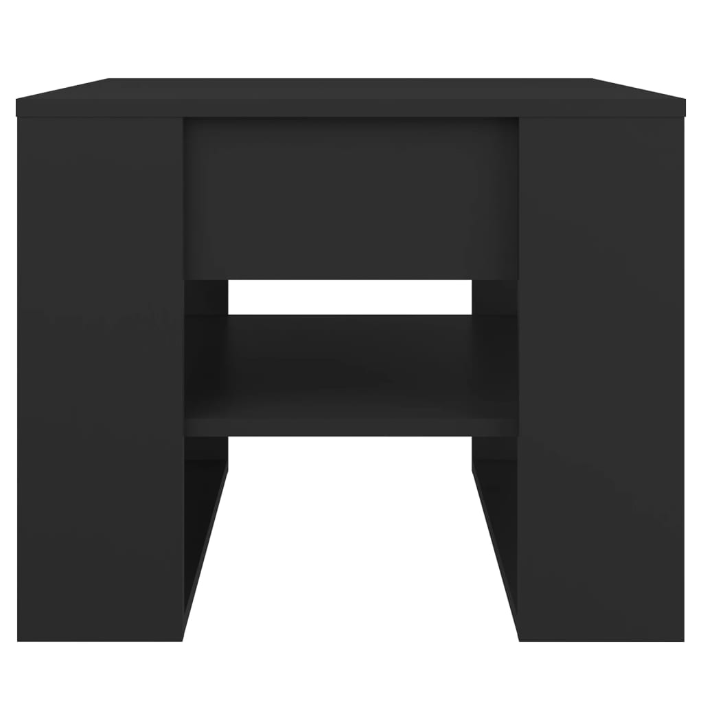 Coffee Table Black 55.5x55x45 cm Engineered Wood