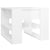 Coffee Table High Gloss White 55.5x55x45 cm Engineered Wood