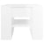 Coffee Table High Gloss White 55.5x55x45 cm Engineered Wood