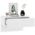 Wall-mounted Bedside Cabinets 2 pcs High Gloss White