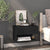 Wall-mounted Bedside Cabinet Black